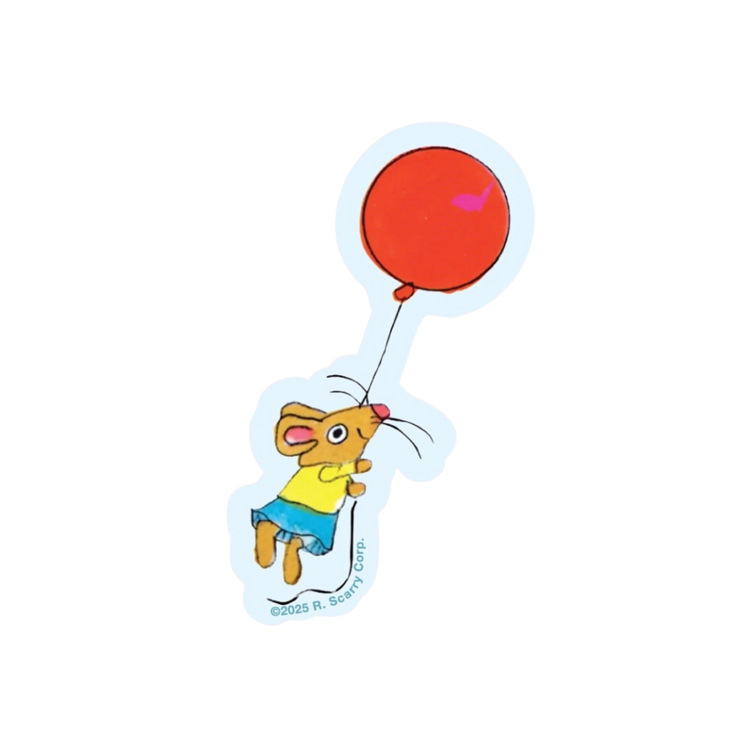 Richard Scarry Sticker · Mouse Balloon