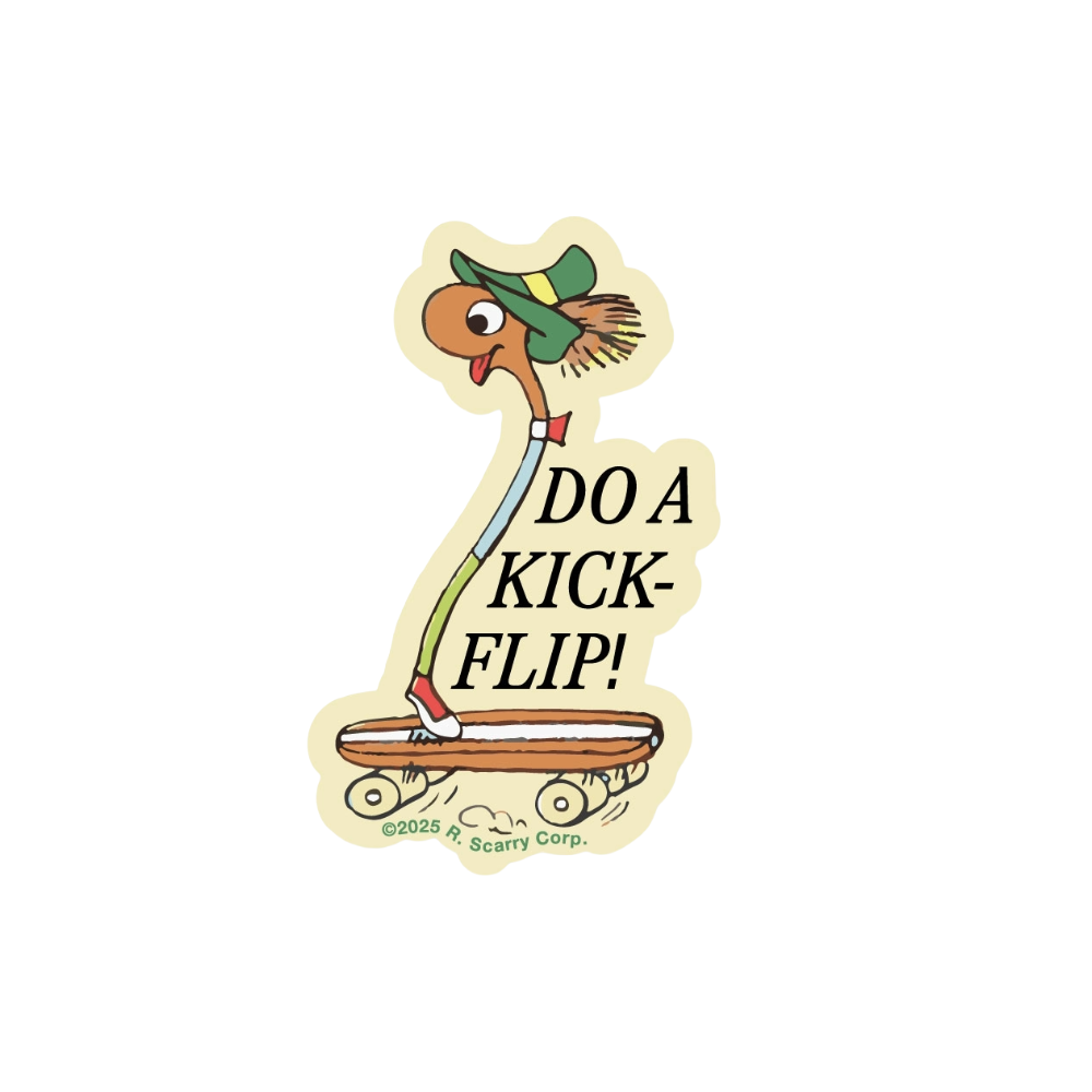 Richard Scarry Sticker · Do A Kickflip