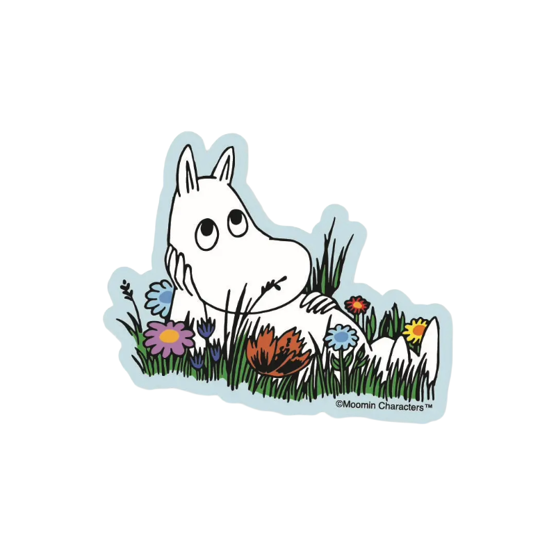 Moomin Sticker · Moomin in a Field of Flowers | Acorn Toy Shop