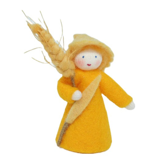 Wheat Prince Holding Wheat · White