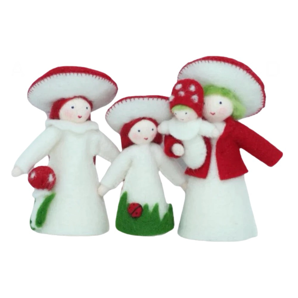 White Mushroom Family • Multiple Styles