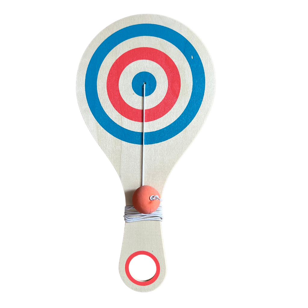 House of Marbles Classic Wooden Paddle Ball Game