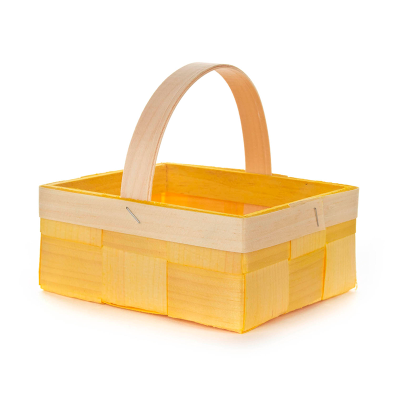 Woven Easter Basket · Yellow Square