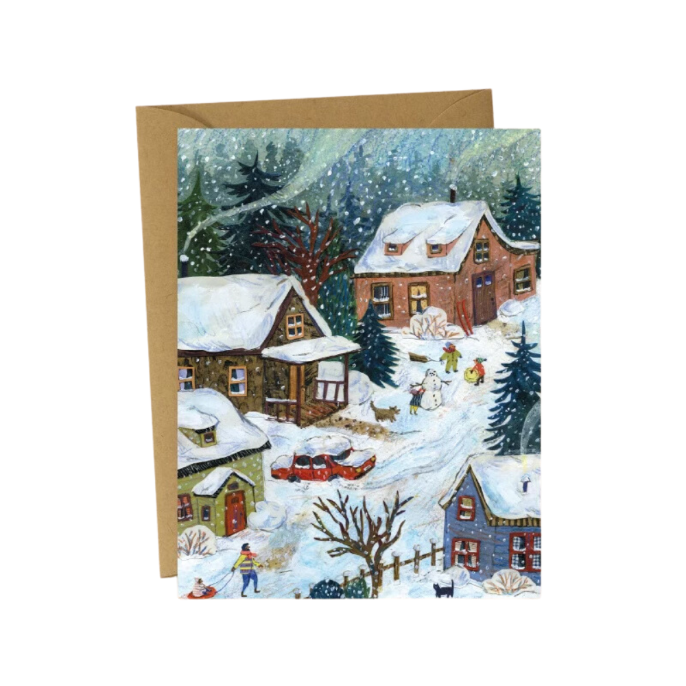 Phoebe Wahl Snow Day Greeting Card