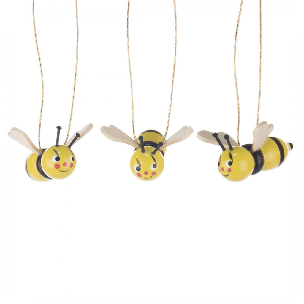 5 Piece Bee Ornament Set