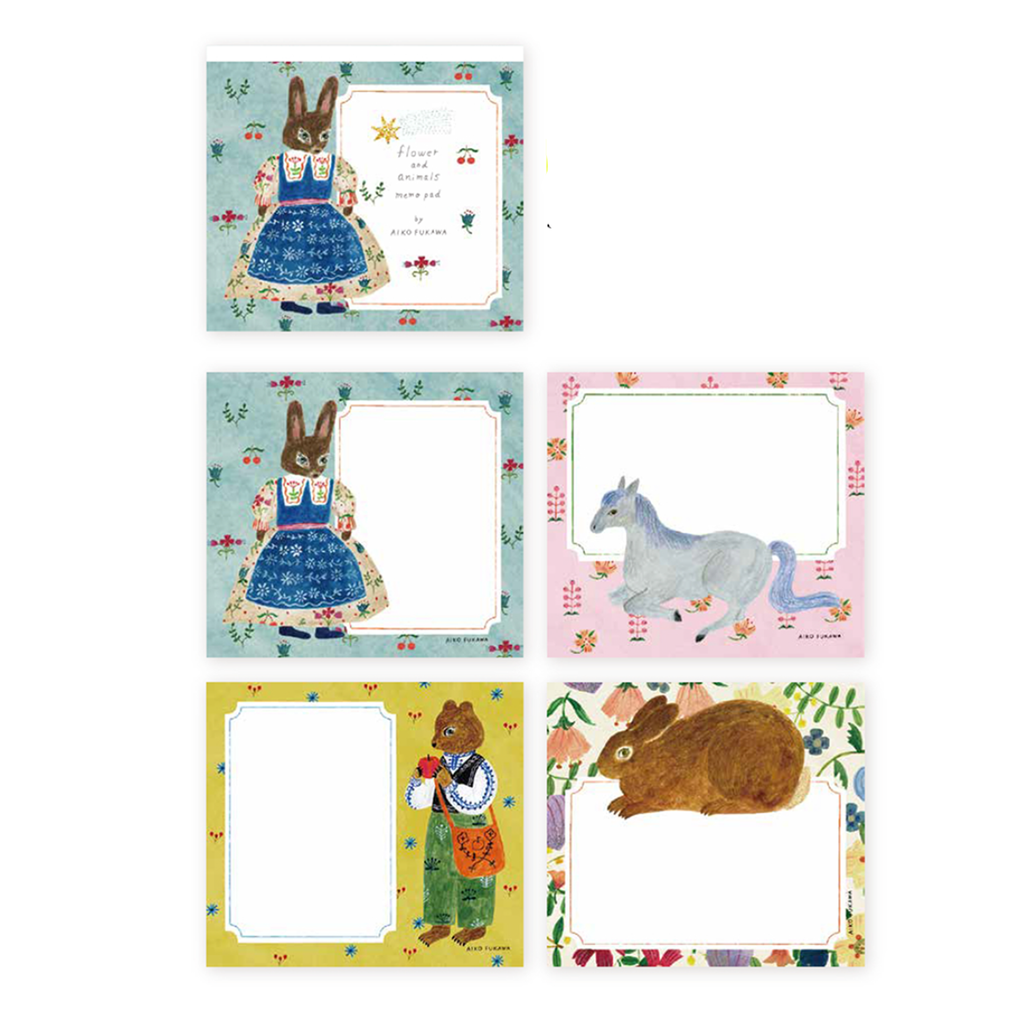 Aiko Fukawa Block Memo Pad · Celebratory Rabbit