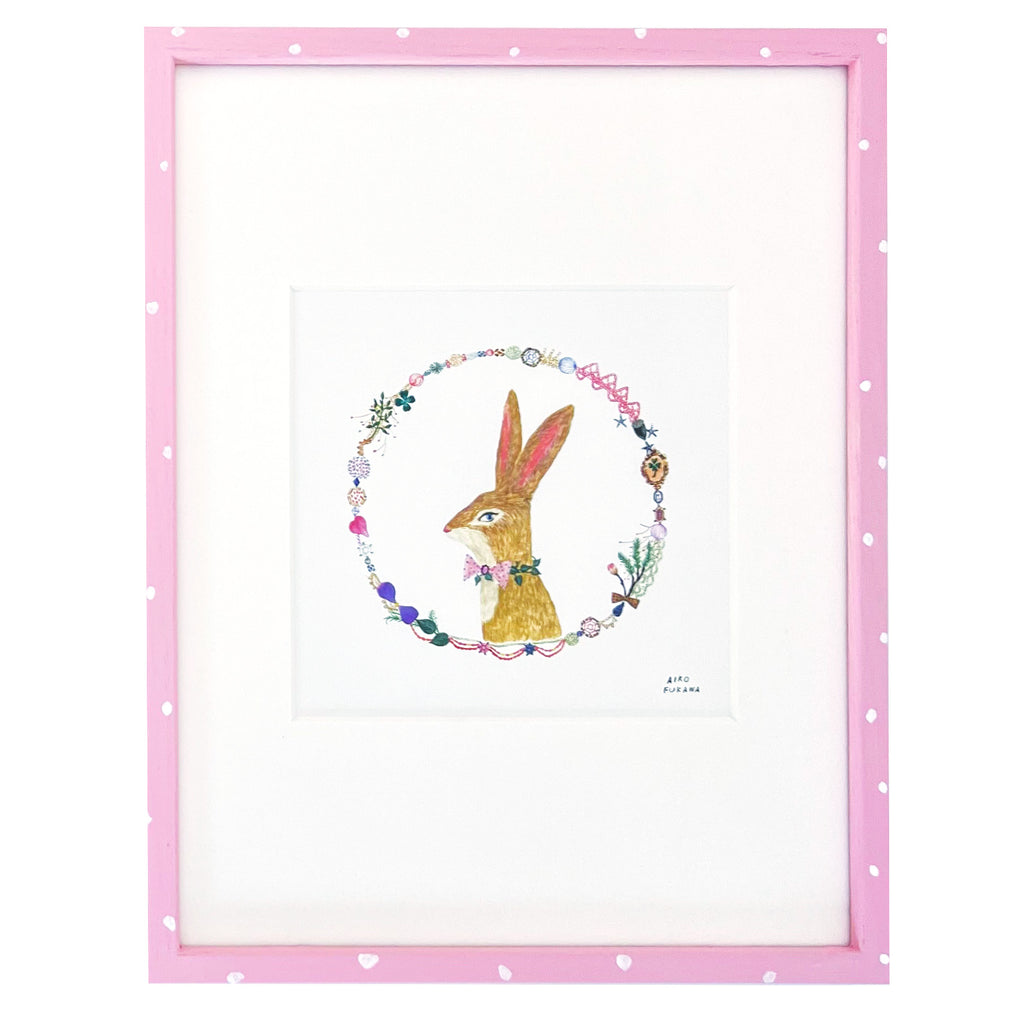 Aiko Fukawa Framed Print · Rabbit Wreath