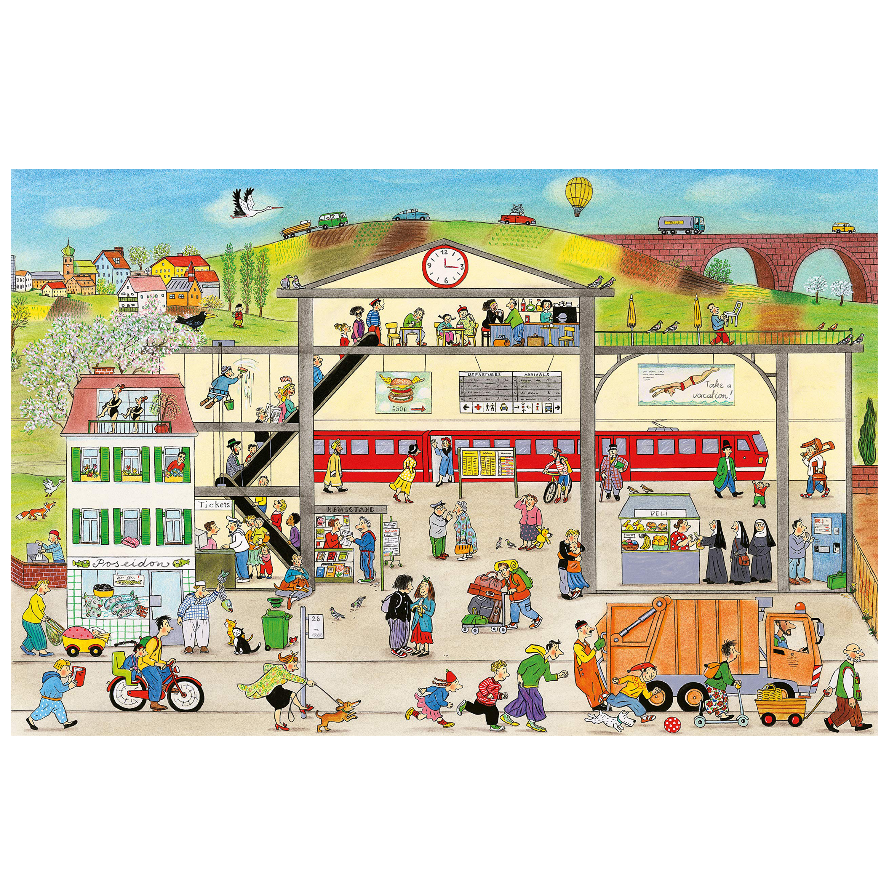 All Around Bustletown: Spring by Rotraut Susanne Berner | Acorn