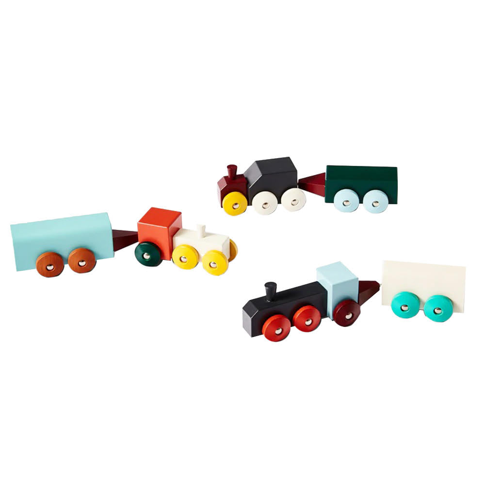 Areaware Hovers Wooden Building Trains Set