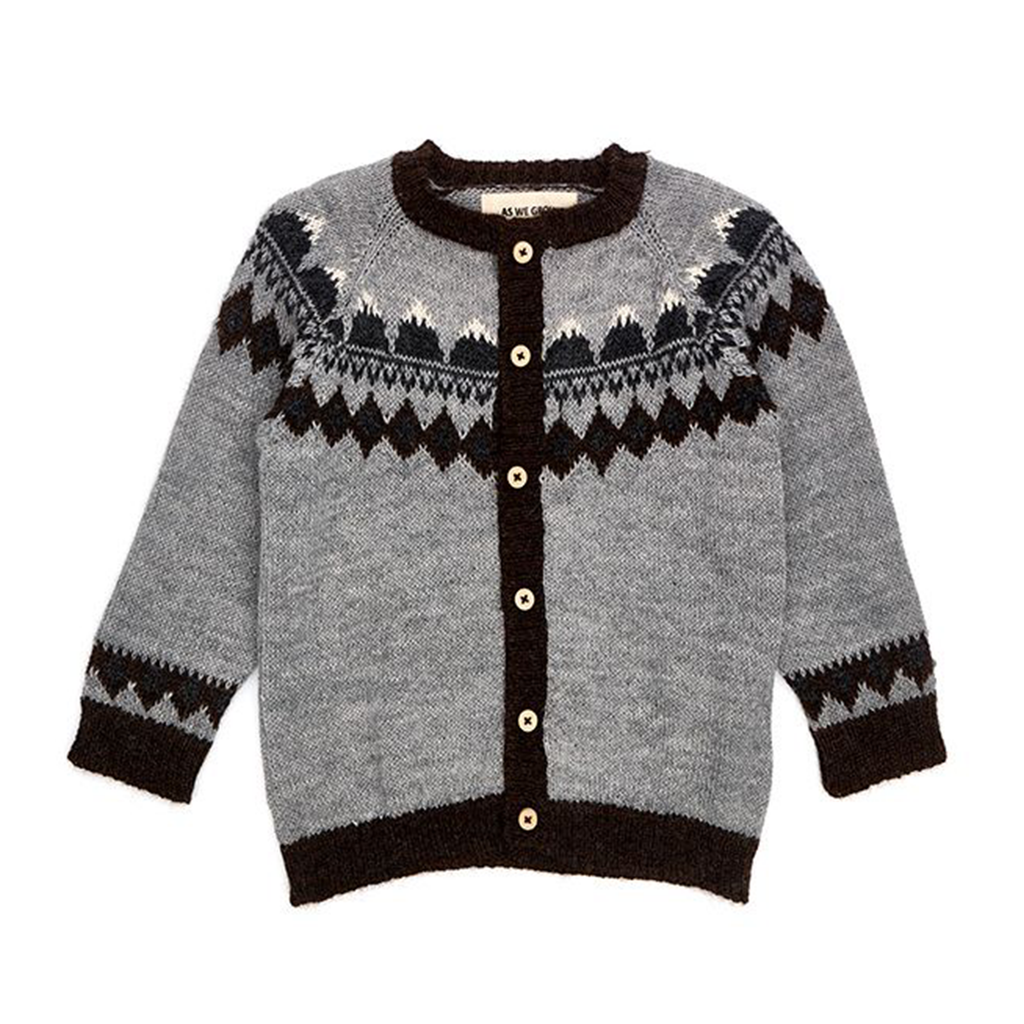 As We Grow Mountain Cardigan· Grey