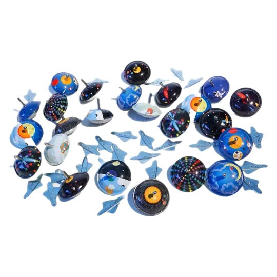 Retro Space Spinning Tops · Multiple Styles