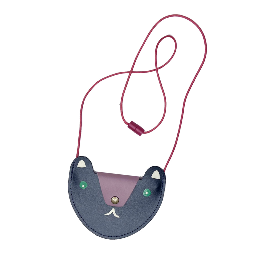 Bear Pocket Purse · Navy