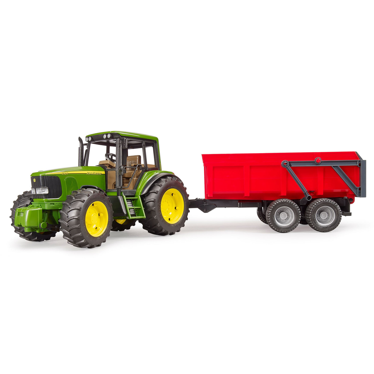 Bruder John Deere with Tipping Trailer Acorn Toy Shop