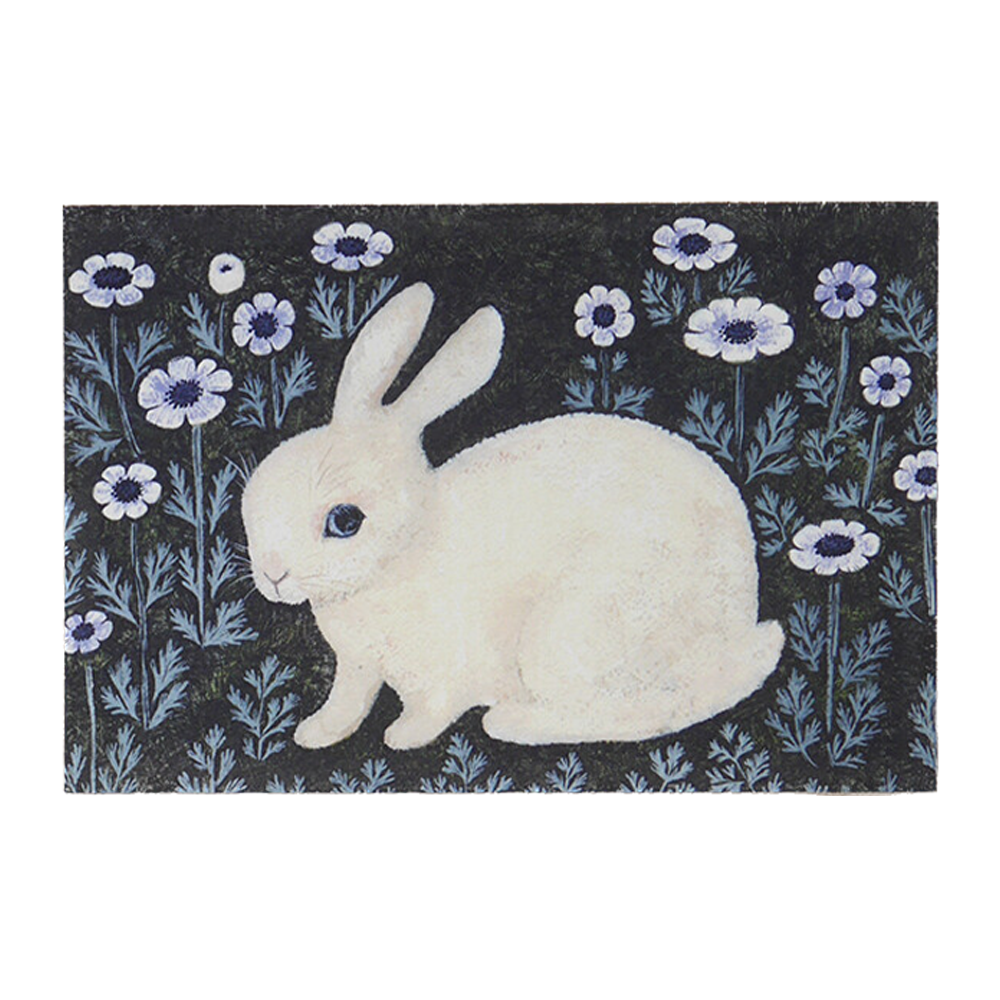 Bunny in the Flowers Postcard