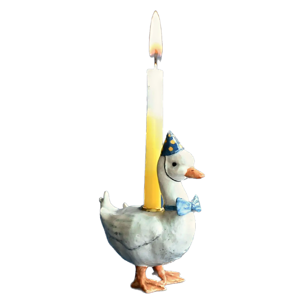 Camp Hollow Candleholder Cake Topper · Goose