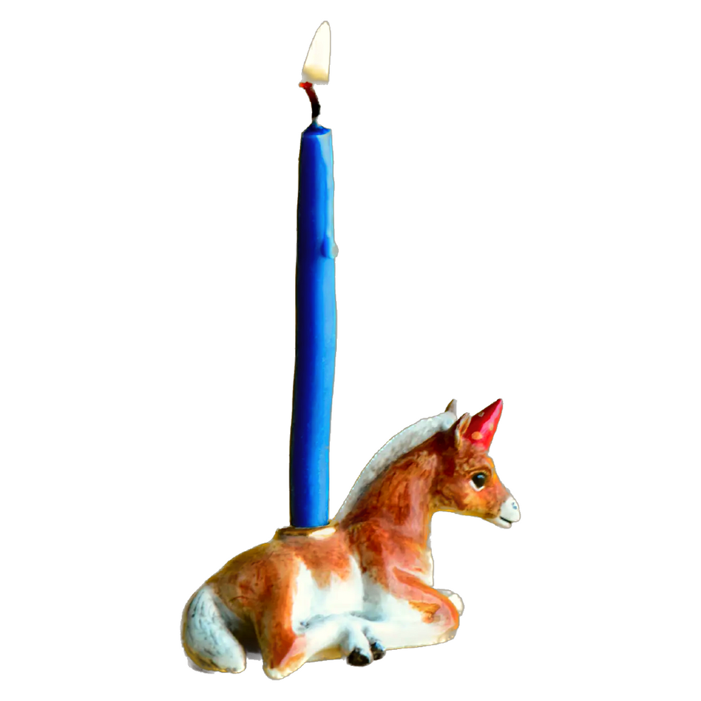 Camp Hollow Candleholder Cake Topper · Horse
