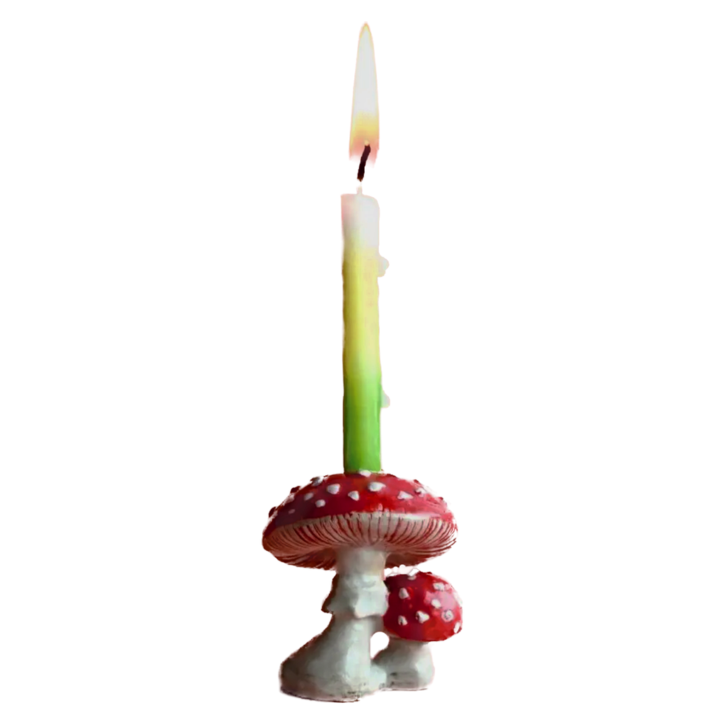 Camp Hollow Candleholder Cake Topper · Mushroom