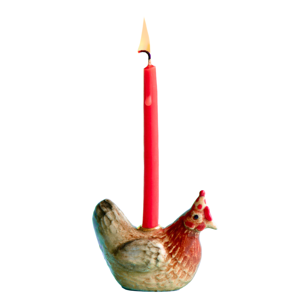 Camp Hollow Candleholder Cake Topper · Rooster