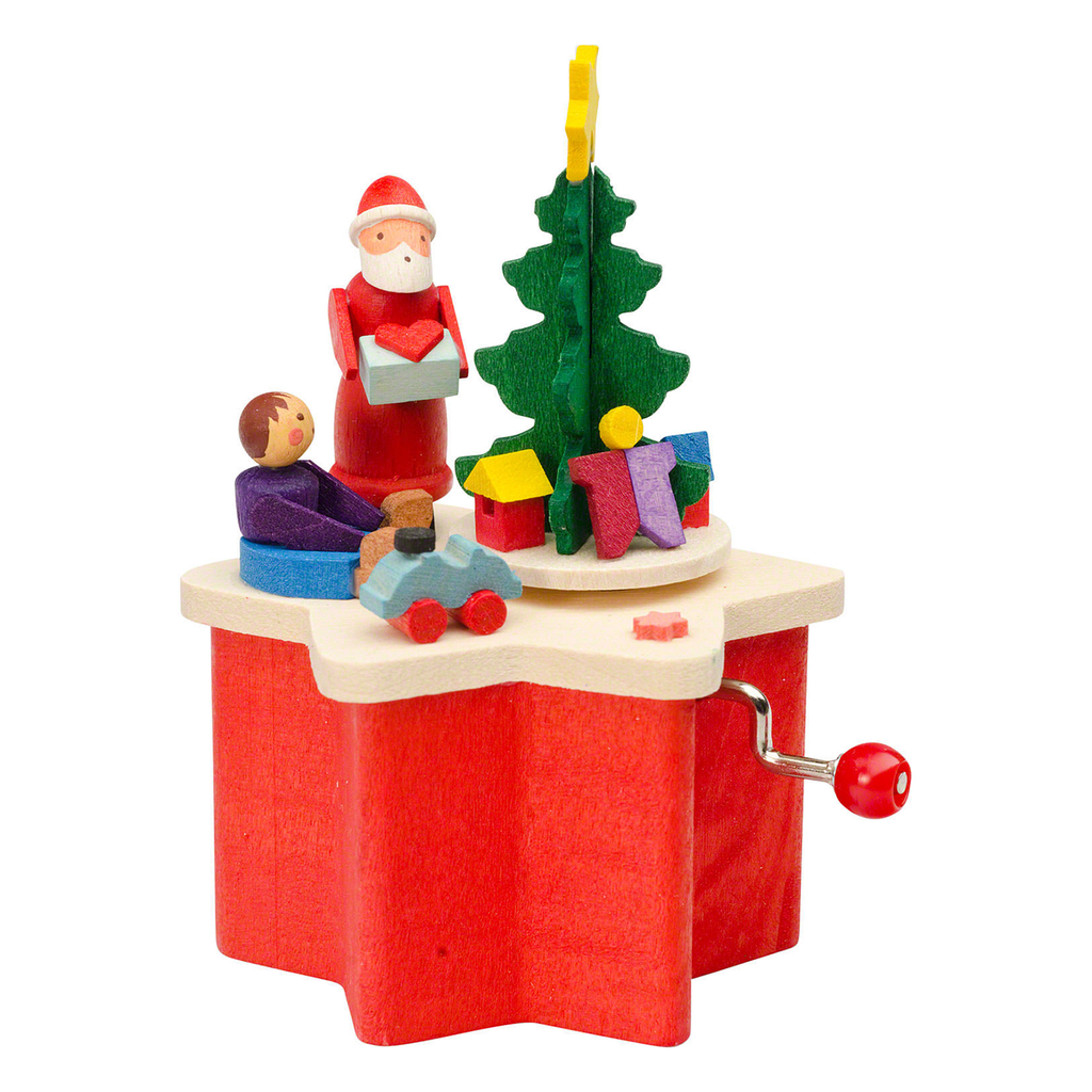 Christmas Morning with Santa Music Box
