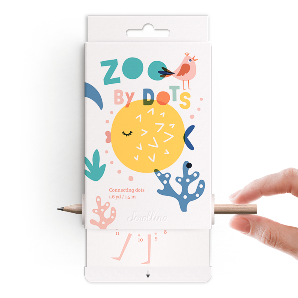 Scrollino Zoo By Dots Travel Set