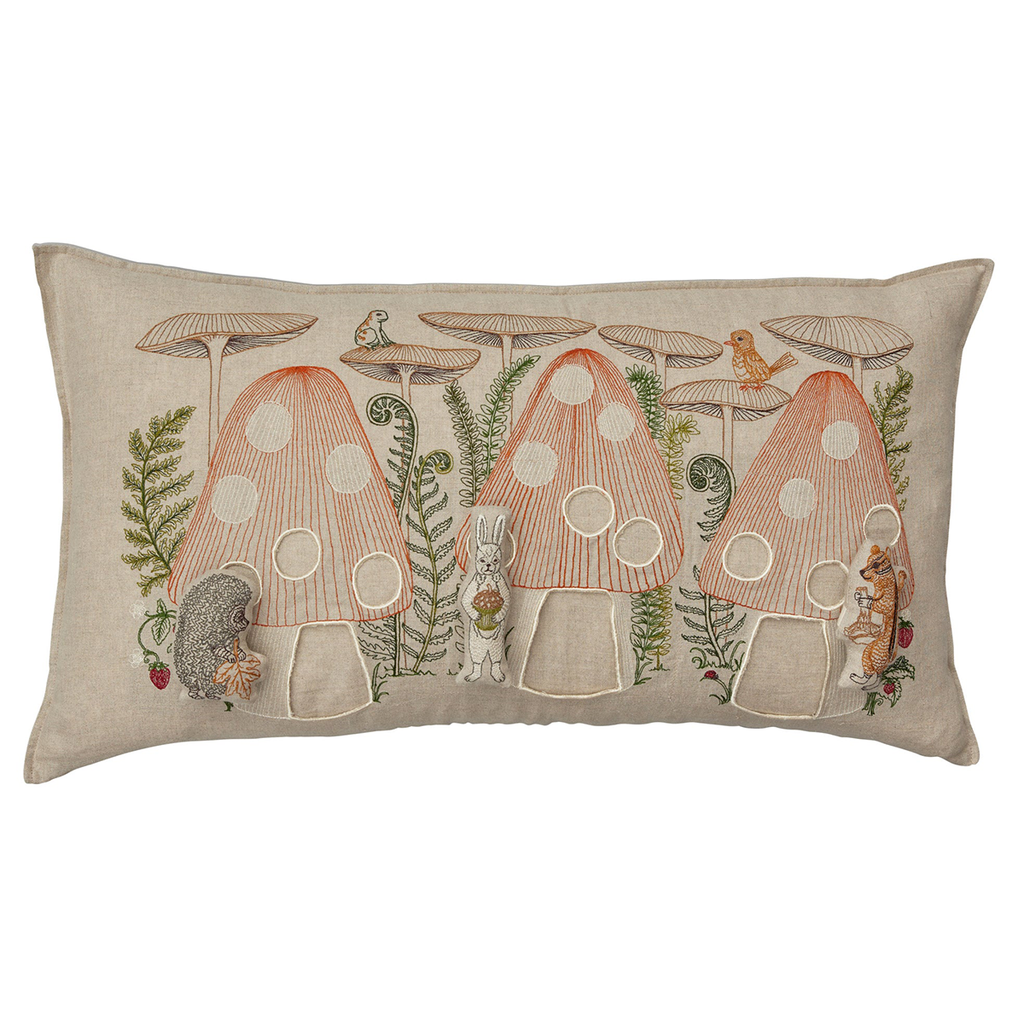 Coral and Tusk Pocket Pillow · Mushroom Forest