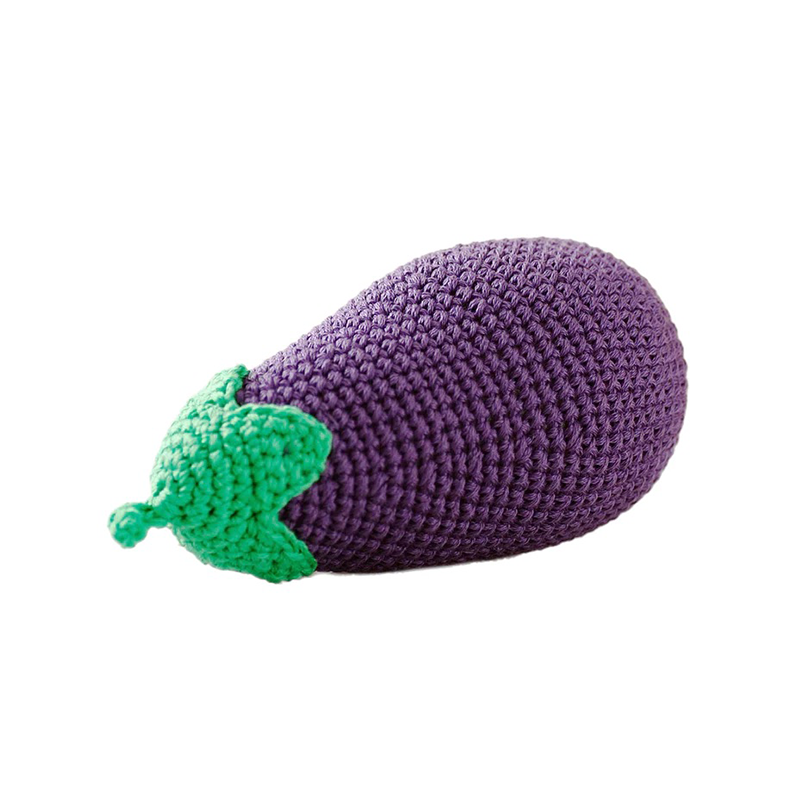 Crocheted Eggplant