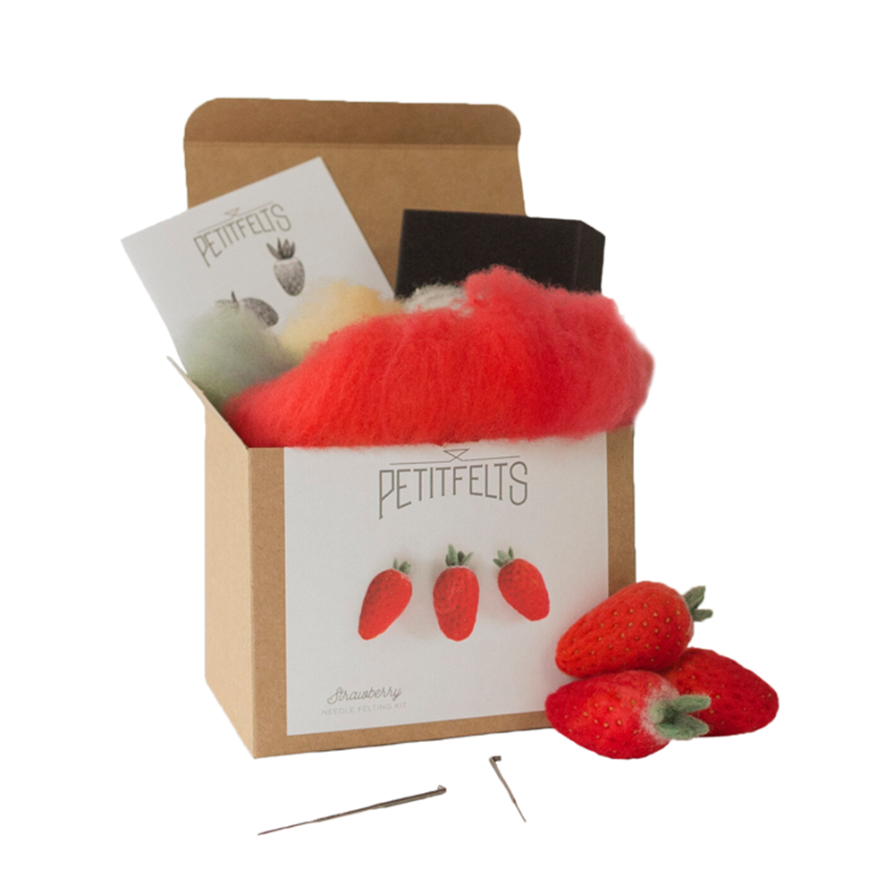 Petit Felts Needle Felting Kit · Strawberries