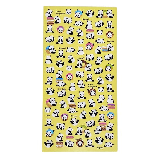 Donut Panda Stickers