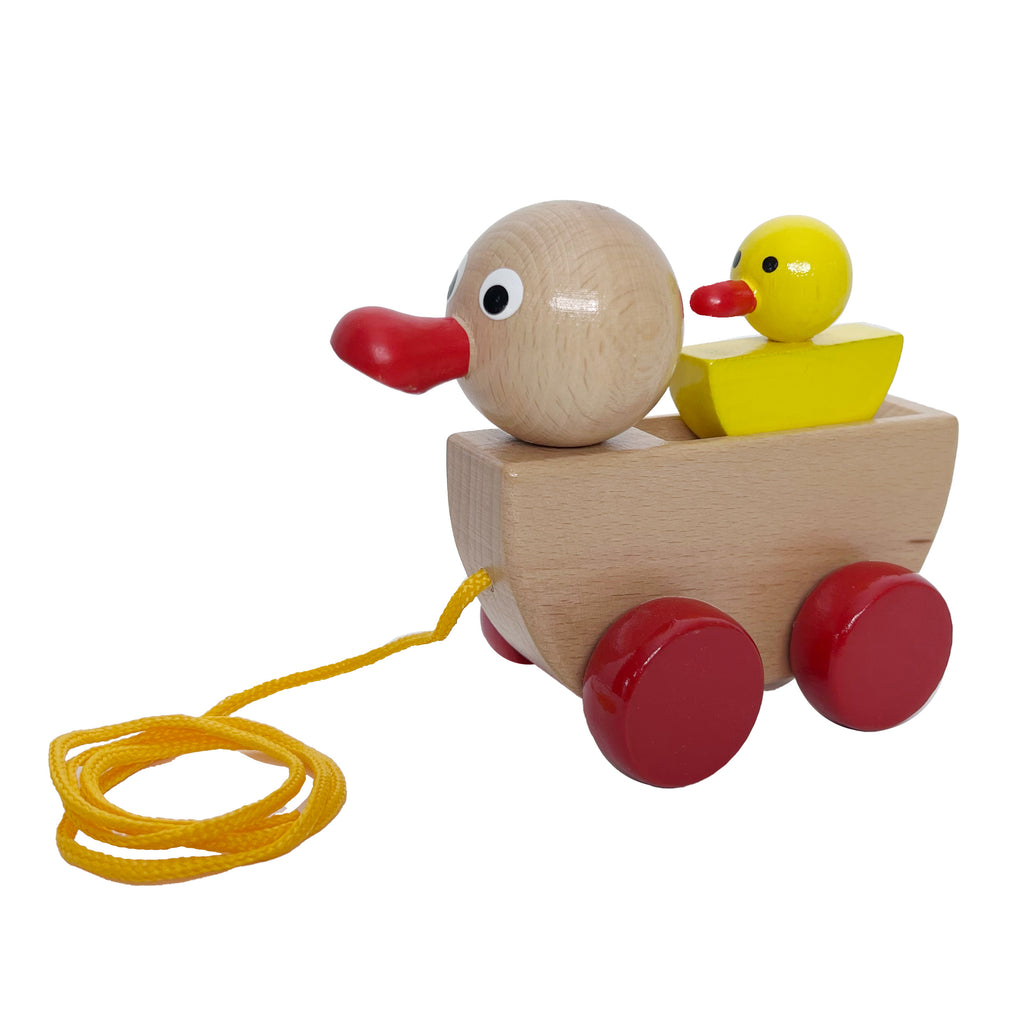 Duck with Duckling Pull Along Toy