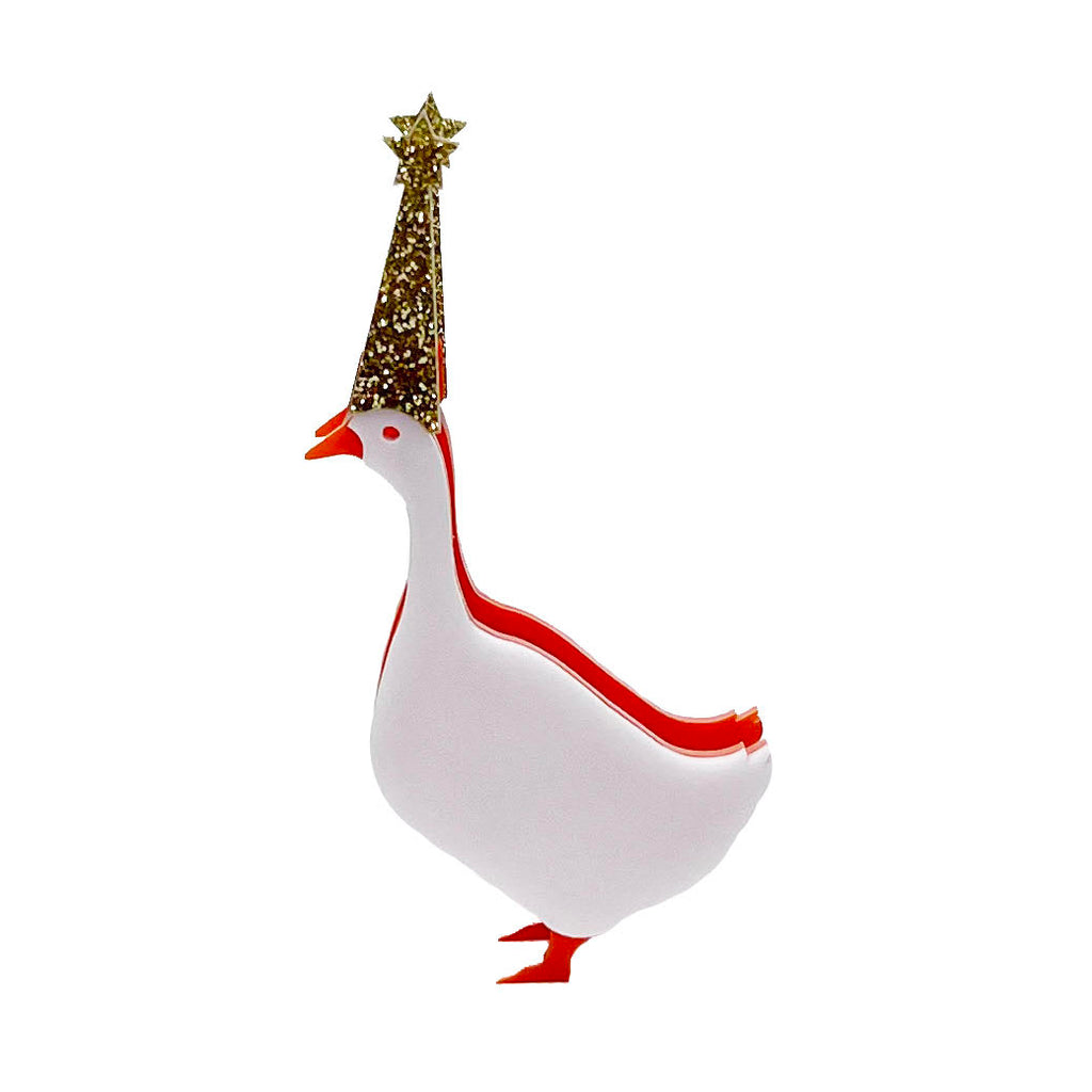 Eleanor Moss Celebratory Goose Candle Holder