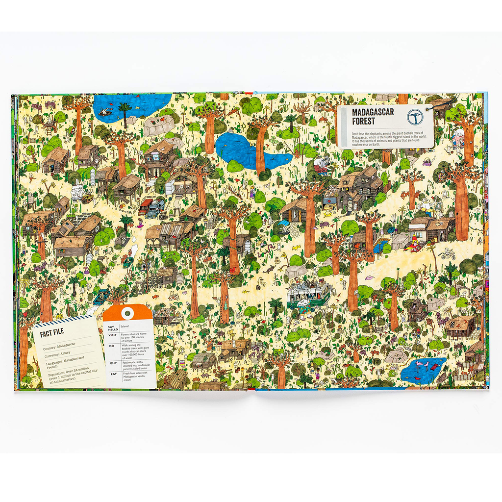 Elephants on Tour: A Search and Find Journey Around the World by Guillaume Cornet