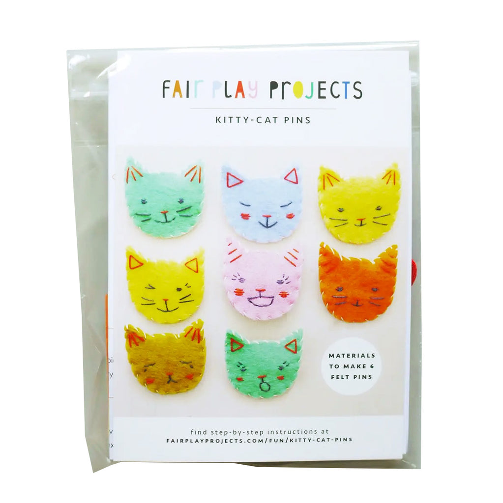 Fair Play Projects DIY Kitty Cat Pin Kit