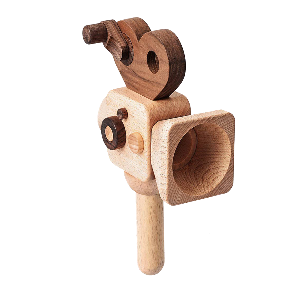 Father's Factory Super 16 Handheld Wooden Toy Camera