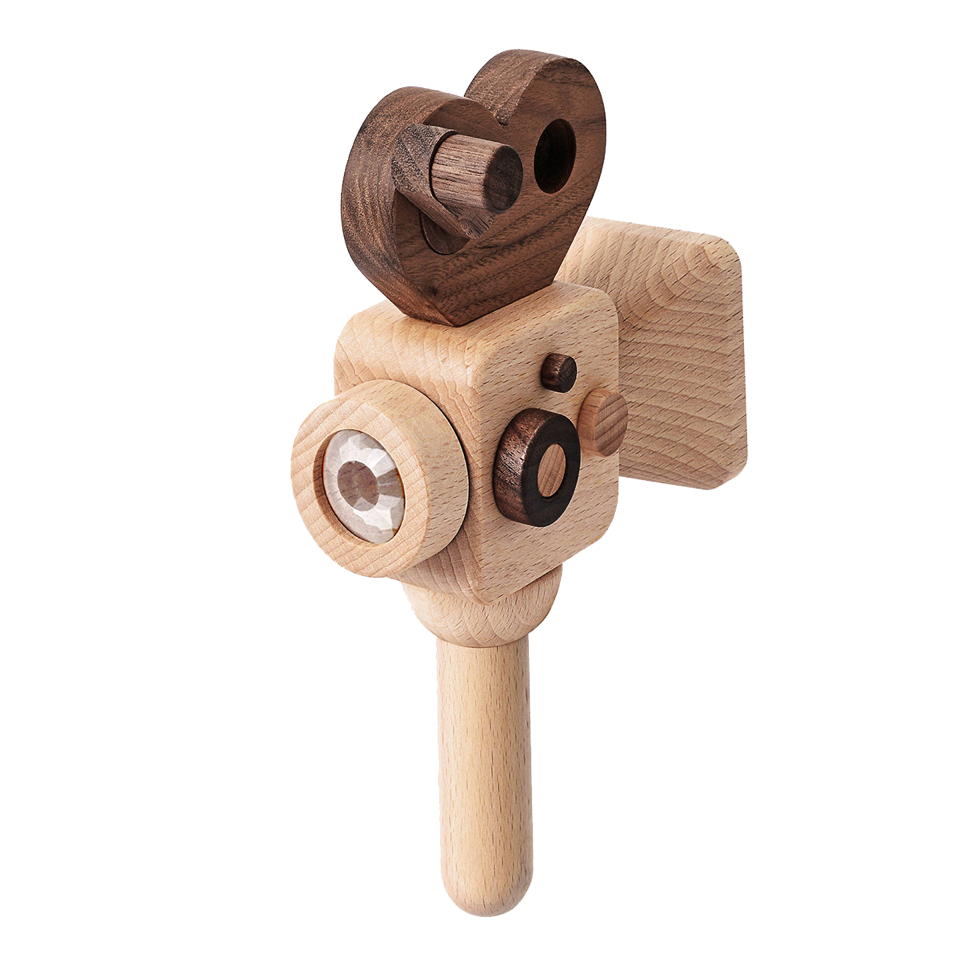 Father's Factory Super 16 Handheld Wooden Toy Camera