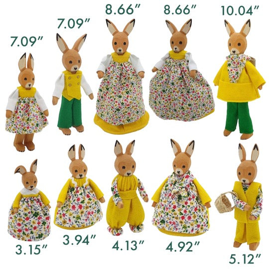 Festive Wooden Rabbit Family · Multiple Styles