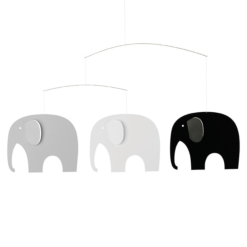 Flensted Mobile · Greyscale Elephants