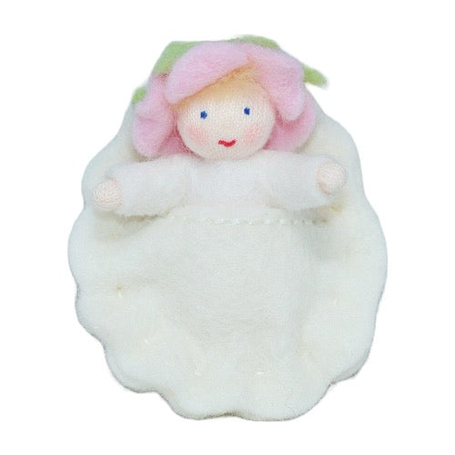 Flower Baby with Swaddle Sack · Pink Cap