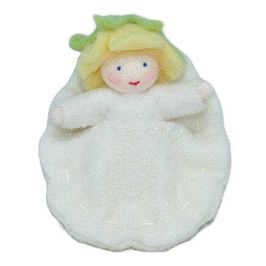 Flower Baby with Swaddle Sack · Yellow Cap