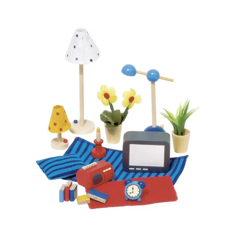 Goki Dollhouse Living Room Accessories Set