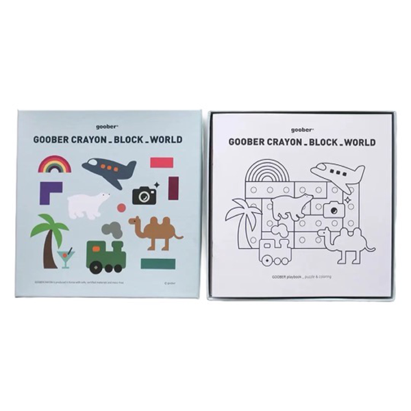 Goober World Block Crayon Set