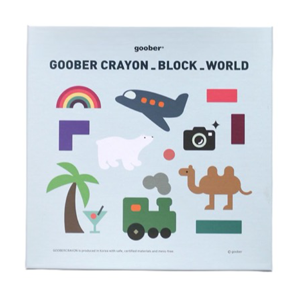 Goober World Block Crayon Set