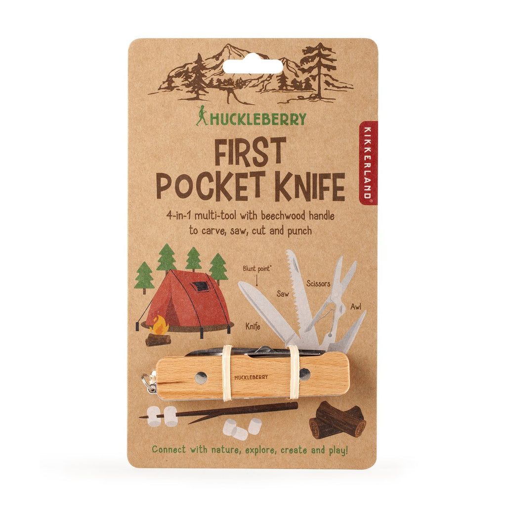 Kikkerland Huckleberry First Pocket Knife