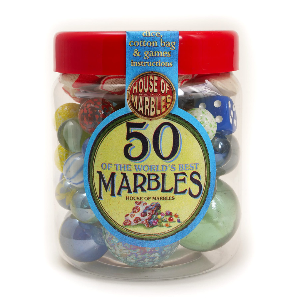 House of Marbles Tub of 50 Marbles