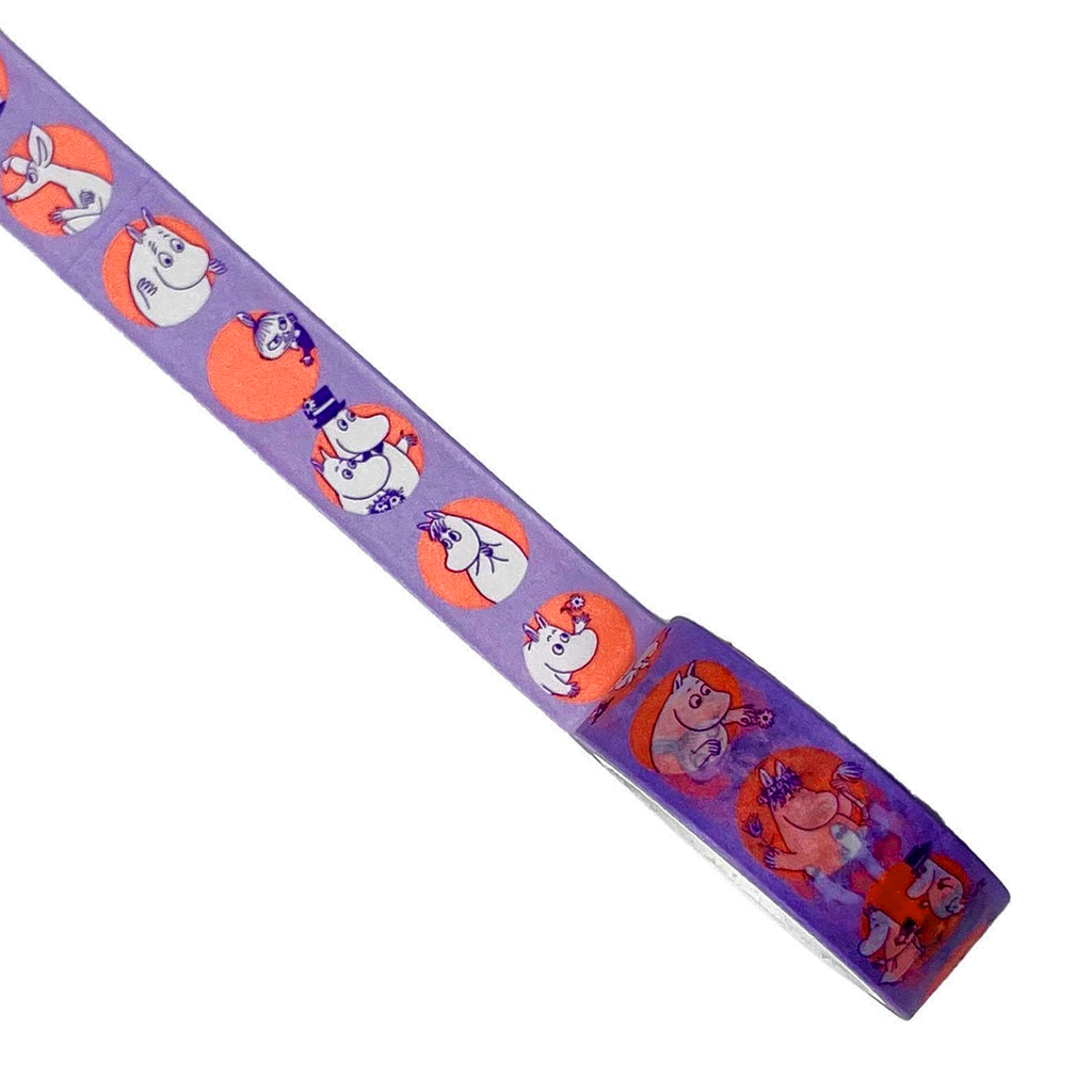Japanese Masking Tape · Moominvalley Friends in Pink and Purple