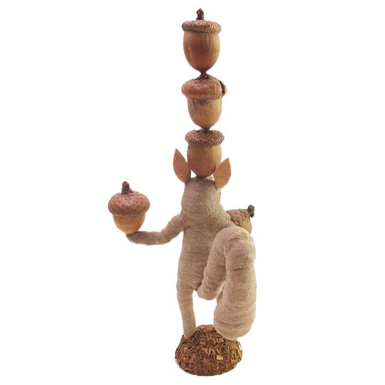 Vintage By Crystal Squirrel Balancing Acorns Decorative Figurine