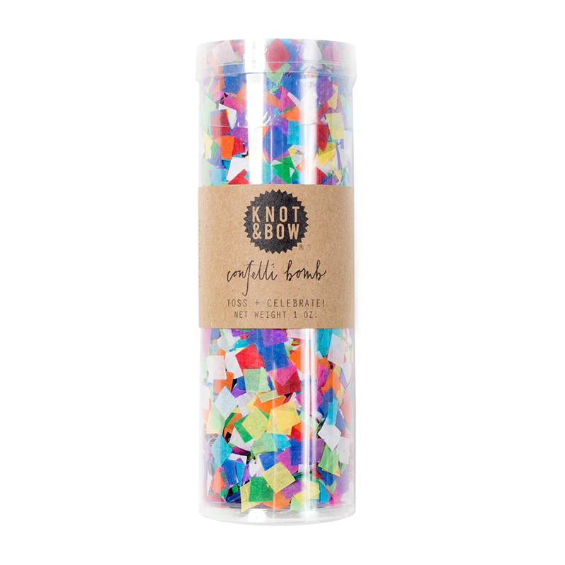 Knot & Bow Tiny Rainbow Confetti Bomb