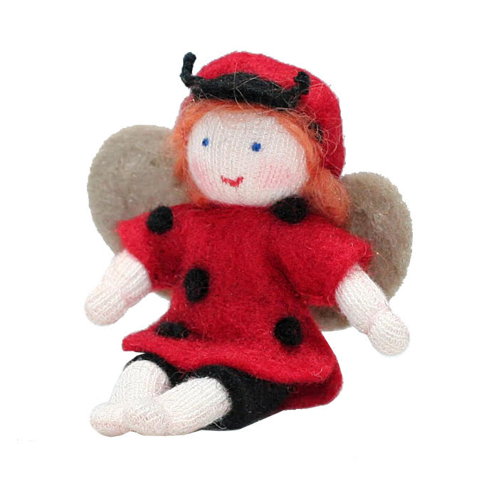 Ladybug Baby Ornament · White