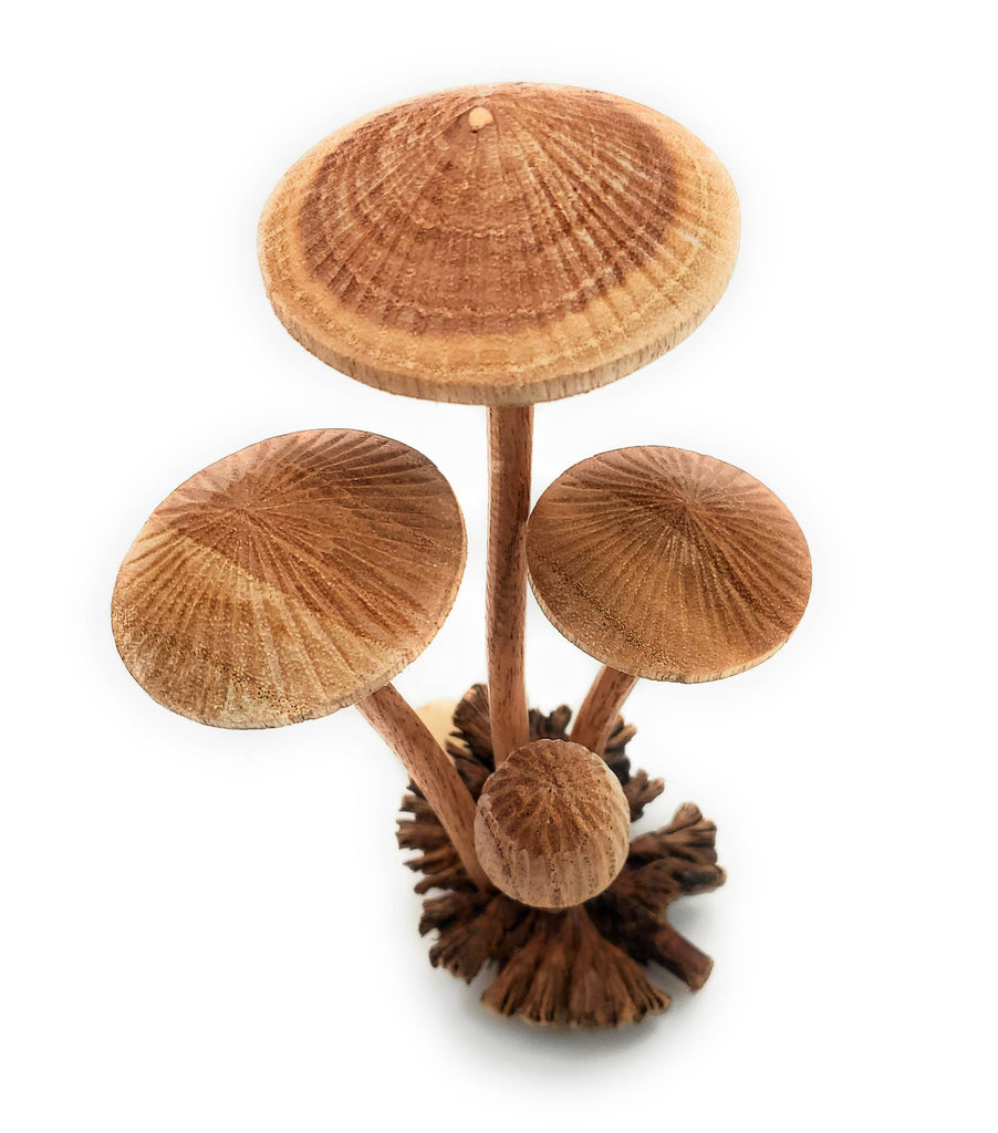 Wooden Mushroom Sculpture · Large