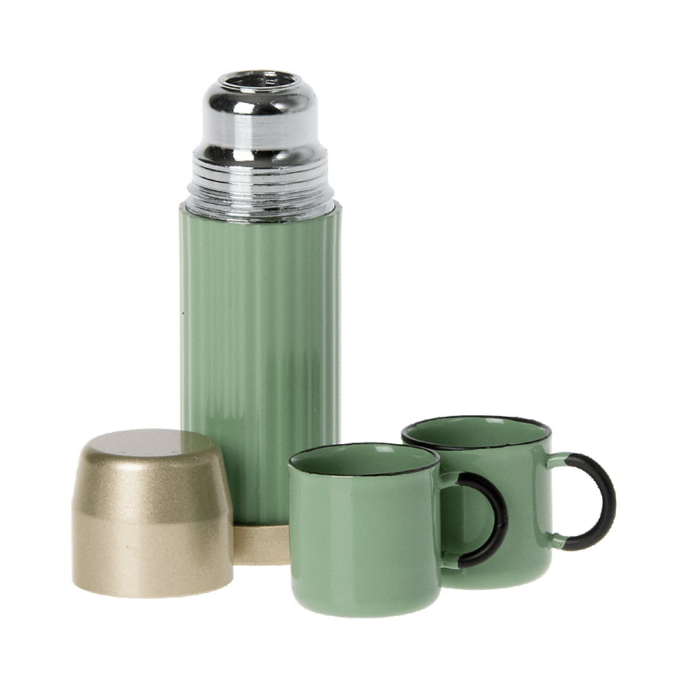 Maileg Mini Mint Thermos and Cup Set
