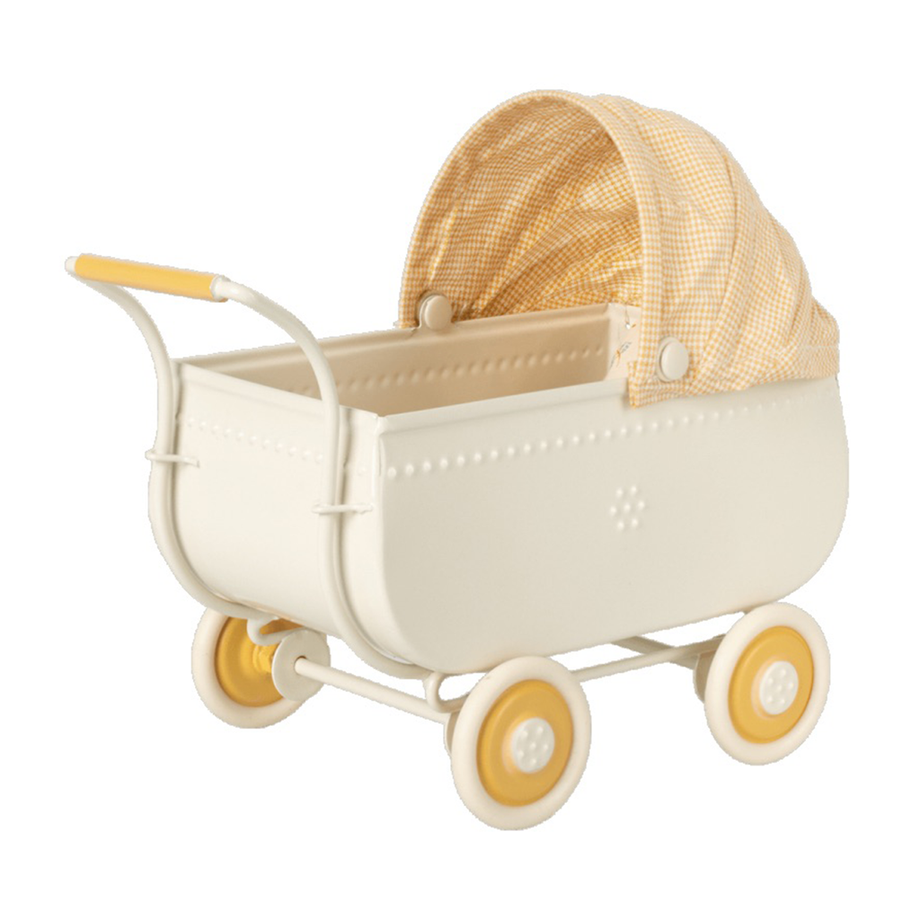 Maileg Micor Yellow Pram